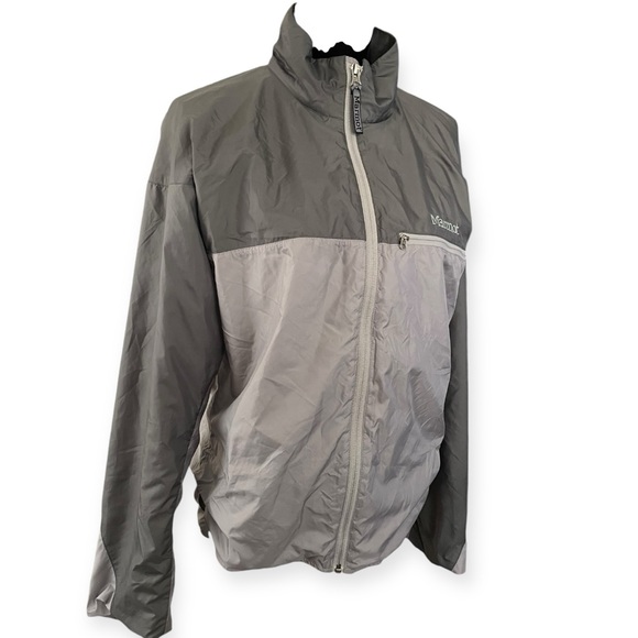 Marmot Driclime men’s windbreaker full zip lightweight jacket size M gray - Picture 2 of 9